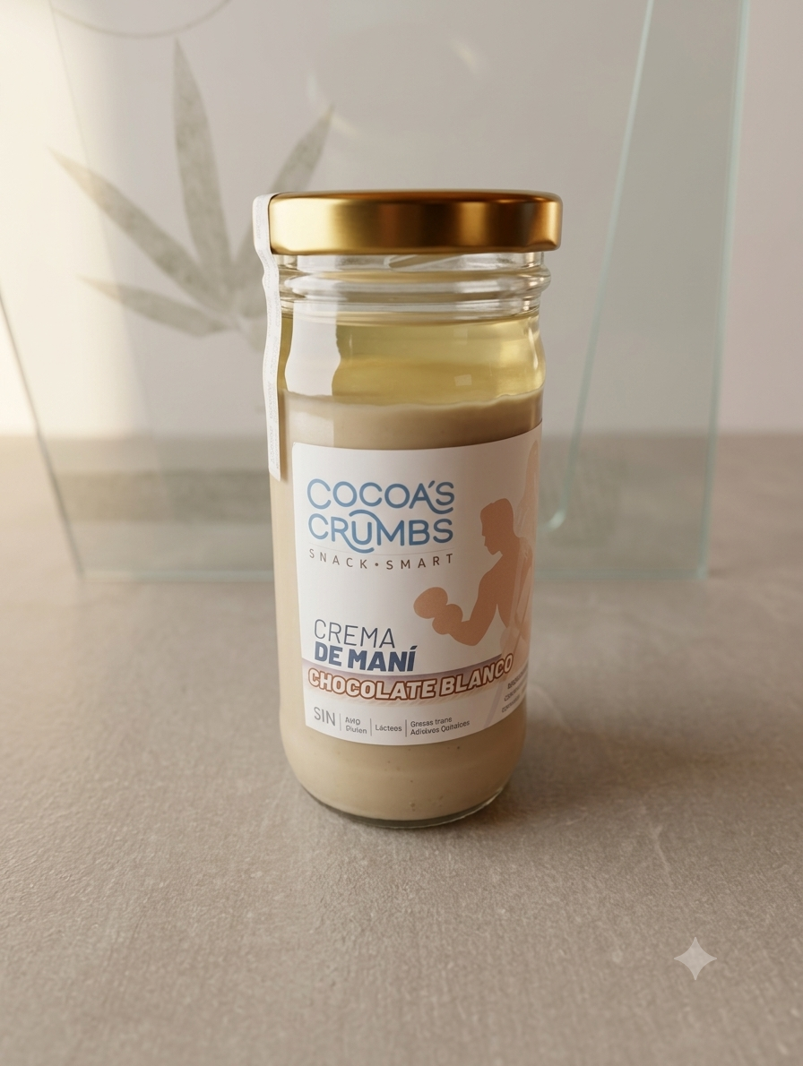 Crema de maní chocolate blanco
